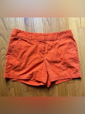 Ann Taylor Bright Orange Casual Chino Shorts